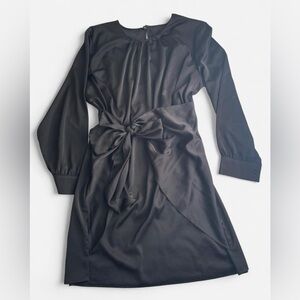 Elegant Black Long Sleeve Dress